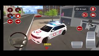 AMBULAS VE ARABA OYUNU İZLE 3D ANDROİD YARALI TAŞIMA İZLE CAR GAME screenshot 3