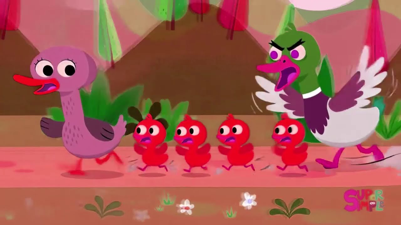 Super Simple Songs Five Little Ducks Chased Intro Logo Sponsored By: Gamavision Csupo Effects