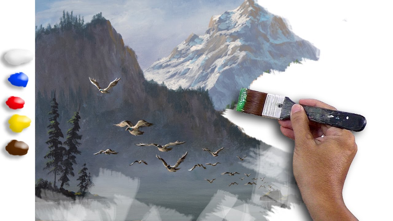 Painting Flying Ducks in Acrylics / Time-lapse / JMLisondra