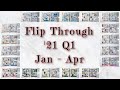 Planner Flip Through Q1 2021 January - April