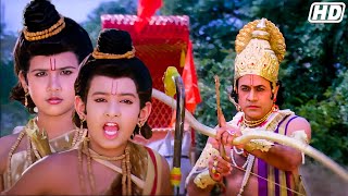 राम को दोनों पुत्रो ने ललकारा | राम और लवकुश में भीषण युद्ध ~ | श्री राम का लव कुश से युद्ध