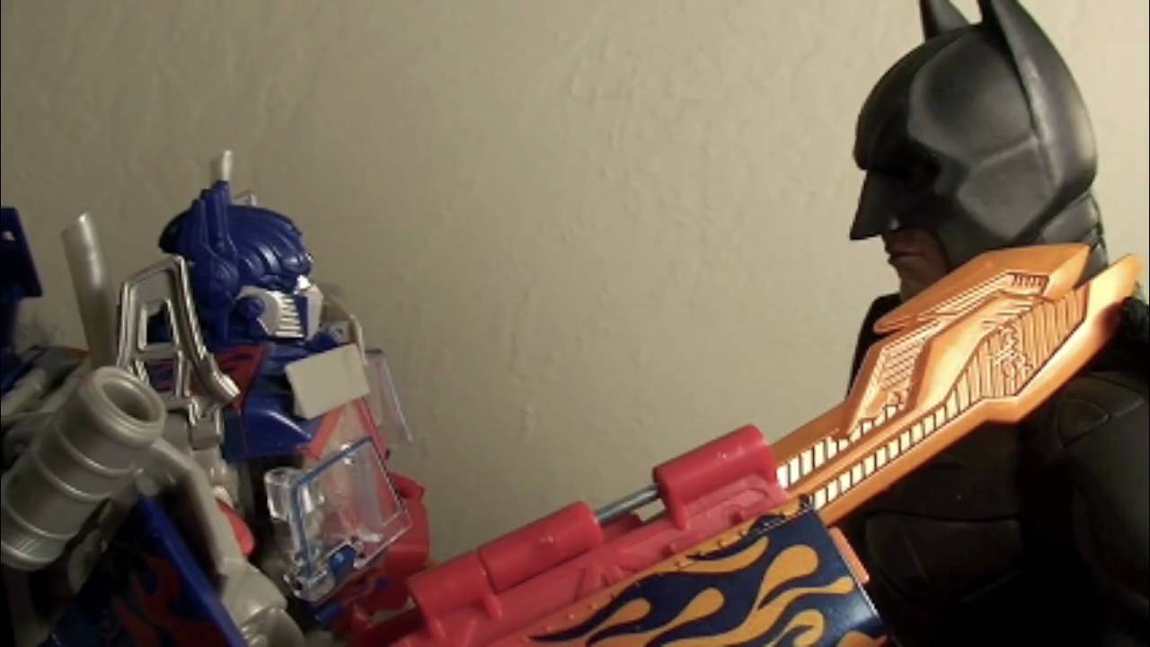 Optimus Prime PWNS Batman! Transformers Revenge of The Fallen Movie Review  - YouTube