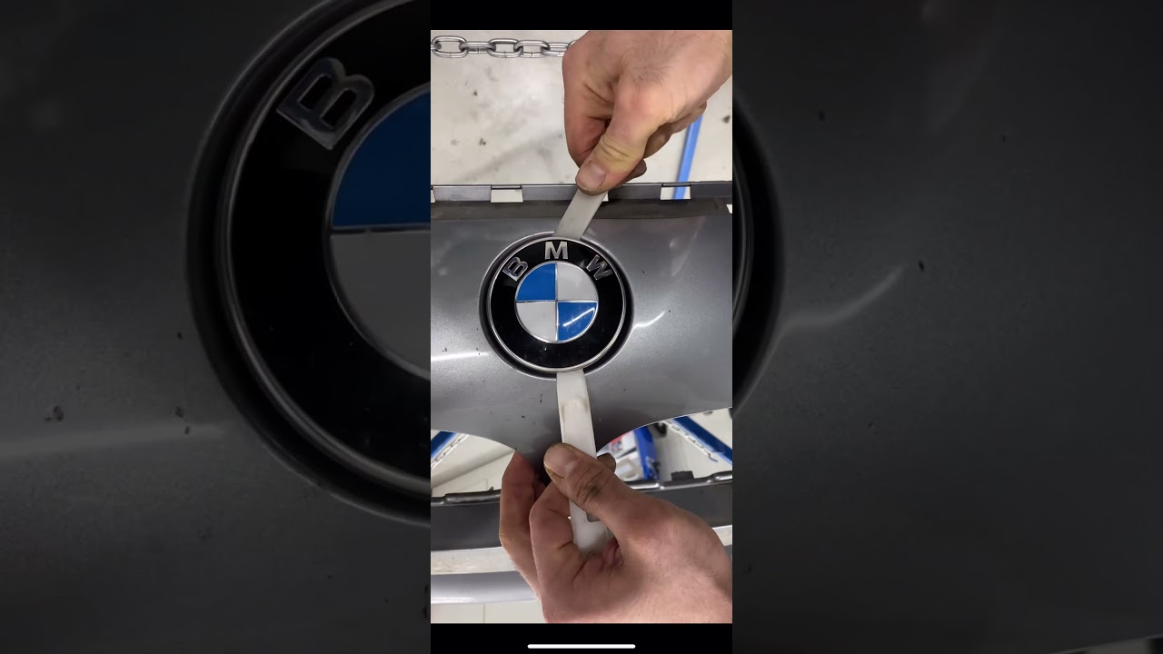 BMW Emblem demontieren 