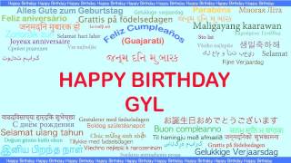 Gyl   Languages Idiomas - Happy Birthday