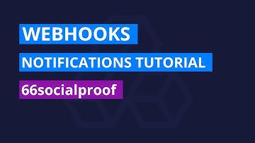 Webhooks for SocialProof notifications tutorial - 66socialproof