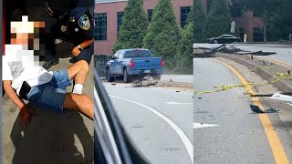 Video shows car crash near the Battery caused by medical emergency