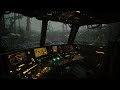 Futuristic Stormy Cockpit Ambience with Thunder & Heavy Rain for Deep Sleep and Christmas Night Calm