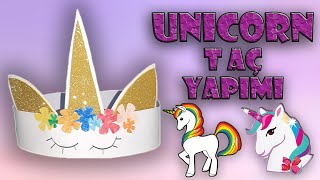 👑👑 Unicorn Taç Yapımı - Çocuk Etkinlikleri - Çok Kolay 👑👑