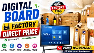 Digital Board Price At Factory Rate I Interactive Flat Panel I Smart Board I 4k Tv I Ifp