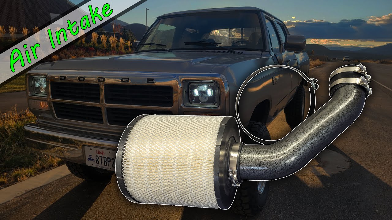 How to Install and Air Intake and BHAF 1st Gen Cummins YouTube