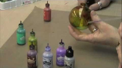 Alcohol Ink Splatter Ornaments