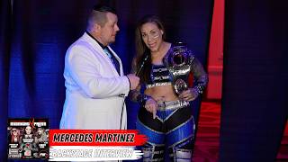 Mercedes Martinez becomes the new PWU Women’s Champion backstage interview 