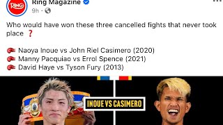 CASIMERO BUMIDA NA NAMAN SA RING MAGAZINE,CASIMERO VS INOUE DAPAT NG MATULOY