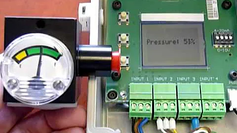 Screen shots on the Metron telemetry unit as the low cost pressure sensor gauge changes