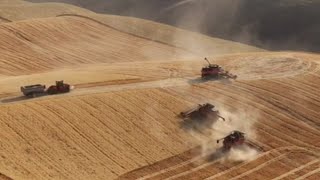 Combine Harvester Fire - Prelude to a fire - Part1