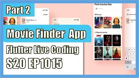 [Flutter] Flutter Live Coding EP1015 (Movie Finder App Part 2) | riverpod | freezed
