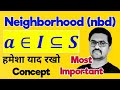 Neighborhood|neighbourhood of a point in hindi|neighbourhood of a point|nbd of a point