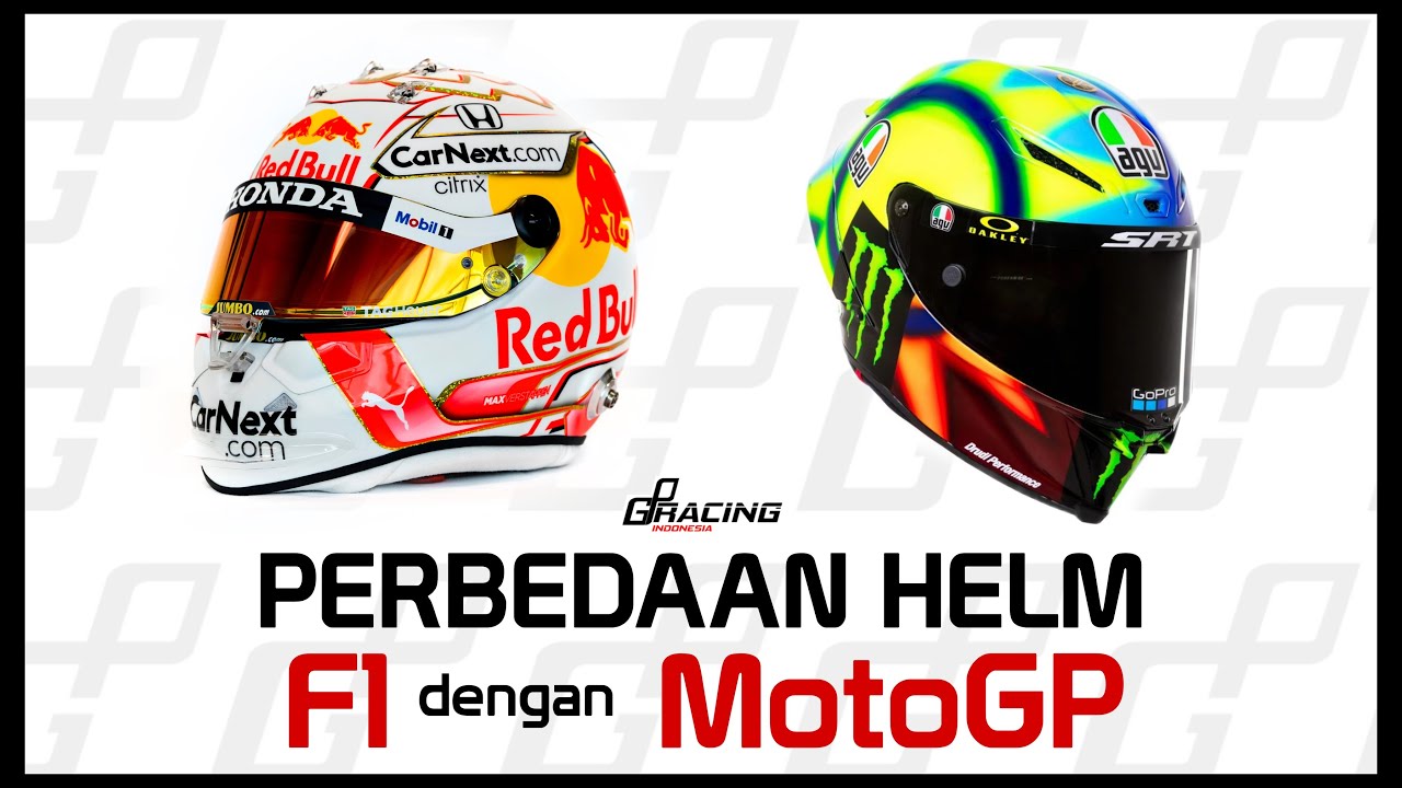 Perbedaan Helm F1 dengan MotoGP