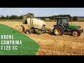 Прессование соломы. Krone Comprima F125 XC