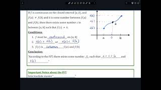 AP Calc - 1.16 - The IVT (Intermediate Value Theorem)