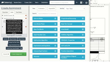 Create an assignment with customized questions on Deltamath.com