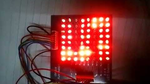LED matrix with ATmega16