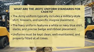 What Are The JROTC Uniform Standards For Cadets - The Frontline Guardians