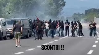 Scontri tra gli ultras di Atalanta e Juventus in autostrada| 15/04/2024