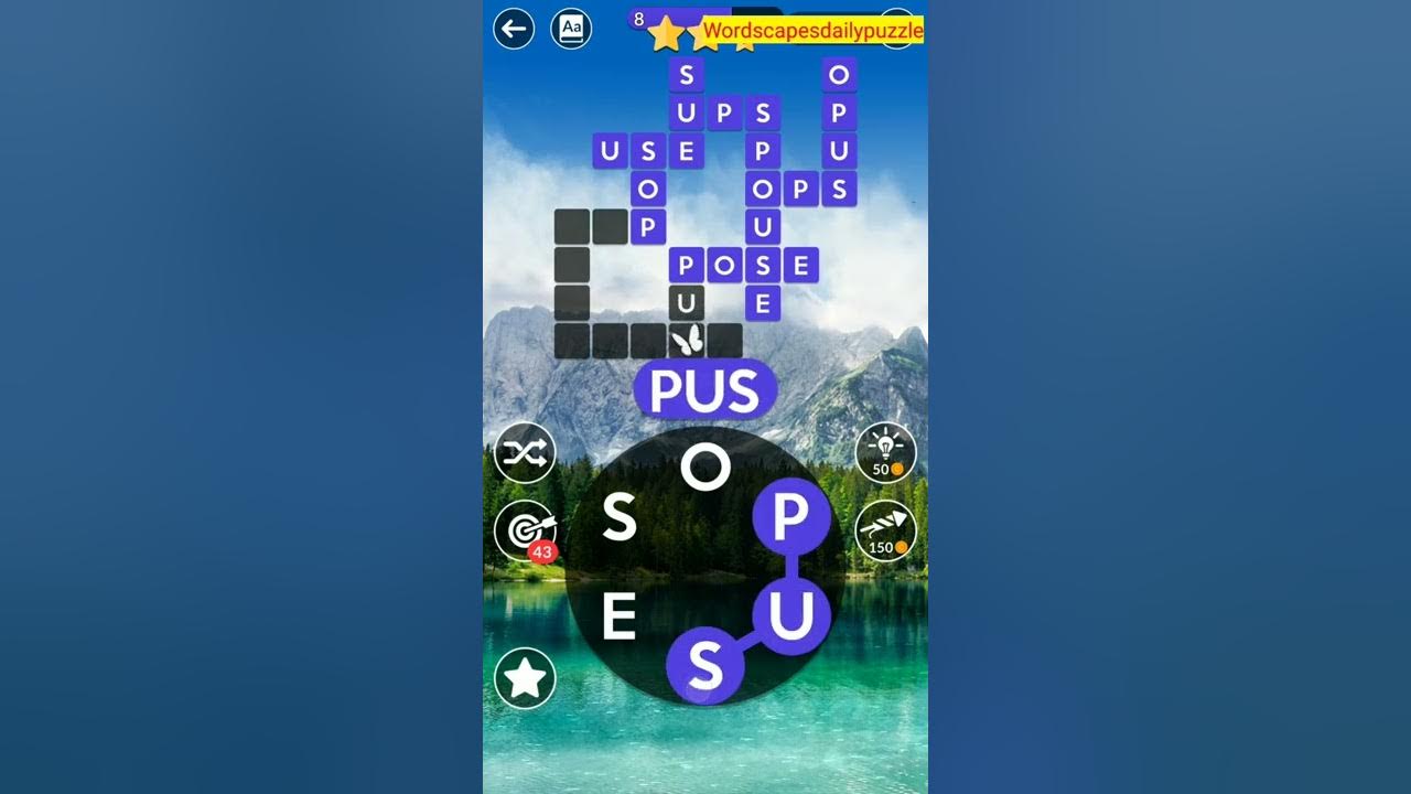 WORDSCAPES Daily Puzzle April 4, 2022 YouTube