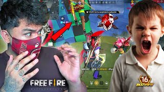 SEGUIDOR ME INSULTA DESPUES DE HACERLO PERDER SU RACHA!! (16 BOOYAHS) *TERMINA LLORANDO* FREE FIRE