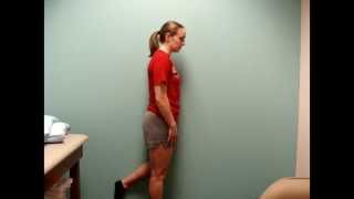 Standing Gluteus Medius Wall Isometric