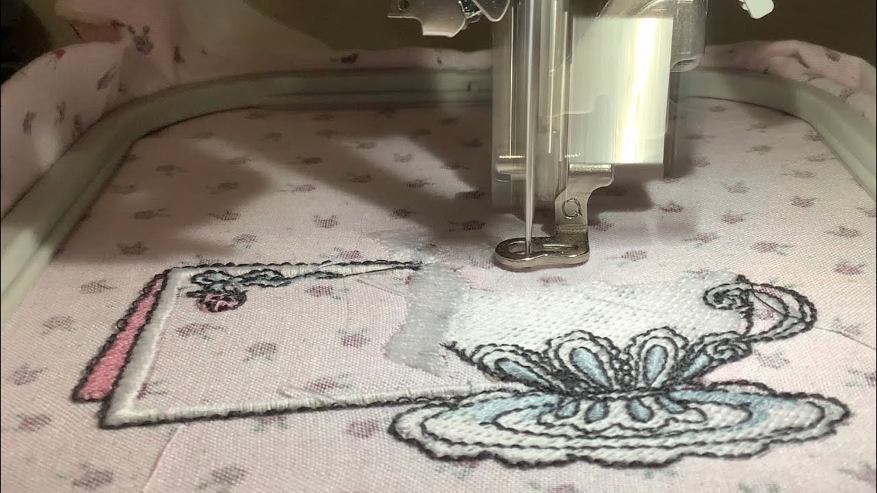 Embroidery on brother se600 sewing machine YouTube