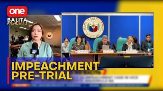 Pre-trial conference sa impeachment case ni Vice President Sara Duterte, nagsimula na