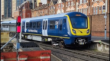SWR 701509 + 701512 depart Woking on test - 02/03/2023