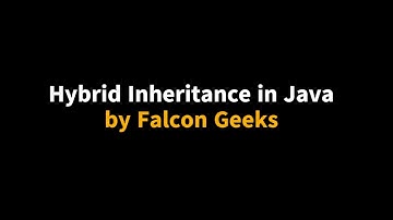 Java tutorial for beginners || Hybrid Inheritance in Java  || Java inheritance concept