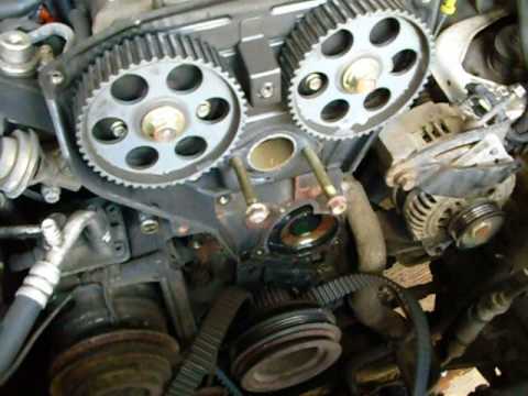 1997 Kia Sportage water pump replacement. - YouTube