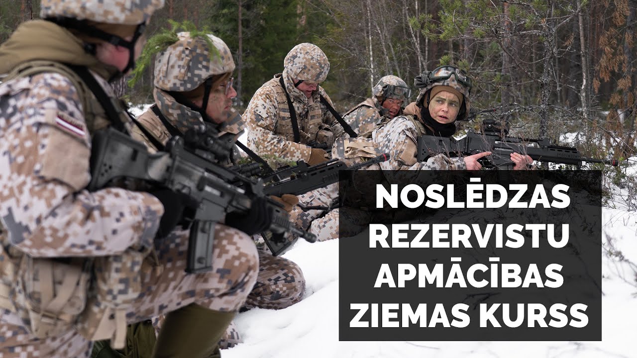 Ar patruļu un ātro uzbrukumu noslēdzas rezervistu apmācības ziemas kurss.