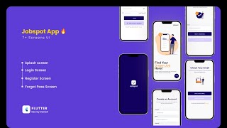 Beautiful Simple Splash + Logins Screen in Flutter Free Source Code