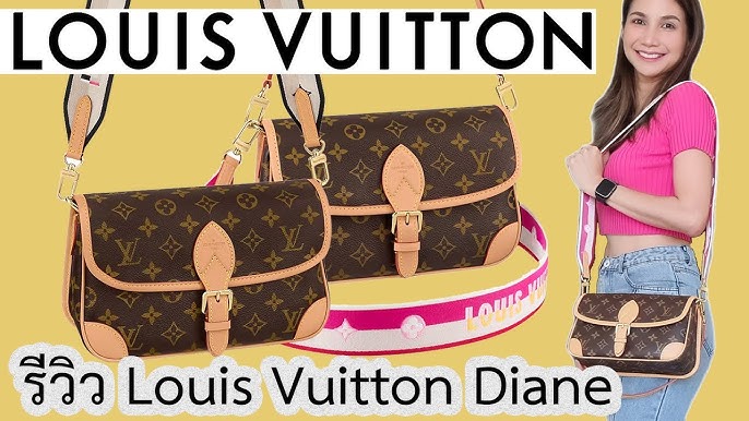 Louis Vuitton Diane Bicolore Tourterelle Creme Monogram Empreinte