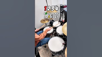Intro to Polymeters: 7/8 right hand, 4/4 rest of kit 🥁 #drums #Polymeter #SmackDrums #drumchallenge