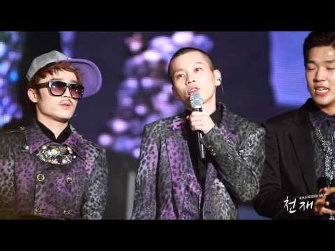 [직캠] 120107 슈스케 인천콘 울랄라세션 무대끝나고 토크 임단장 직캠