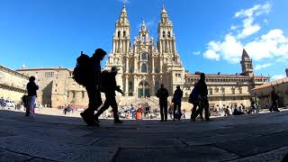 Praza do Obradoiro - timelapse do fim do Camino