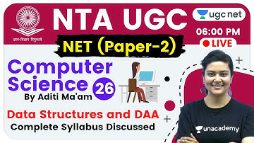 NTA UGC NET 2020 (Paper-2) | Computer Science by Aditi Ma