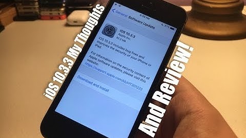 iOS 10.3.3 My Thoughts And Review!