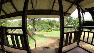 Panoramic Paradise: View from the veranda of our large jungle lodge.