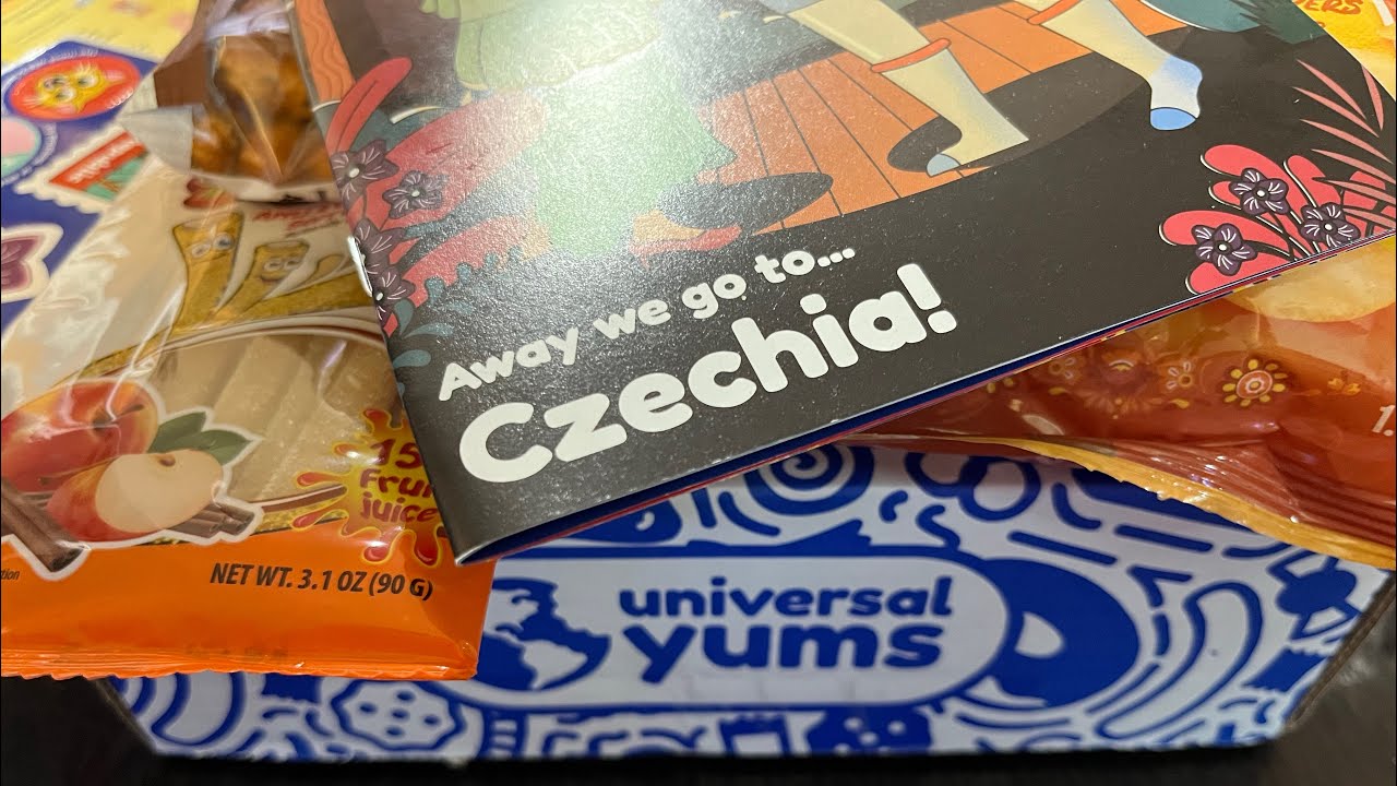 Snacks from Czechia/Czech Republic from Universal Yums International Yums Box