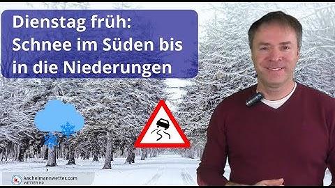 Der erste Schnee für manche Regionen kommt - Dienstag früh wird es im Süden winterlich