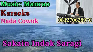Sakain Indak Saragi#Karaoke Nada Cowok