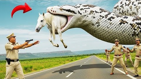 Heroic Rescue Team Saves innocent Horse from a 25-Foot Giant Python — A Cinematic Survival Operation