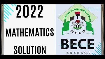 JUNIOR WAEC OBJECTIVE MATHEMATICS SOLUTION STEP BY STEP